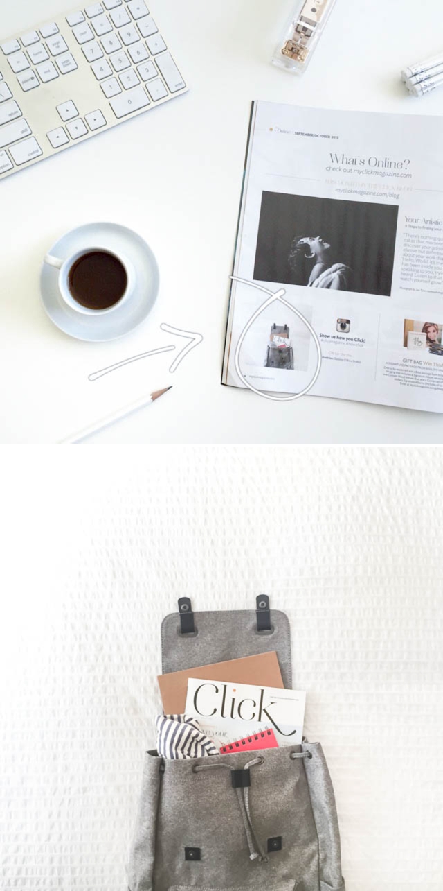 Click Magazine + Everlane Backpack | suzanneobrienstudio.com