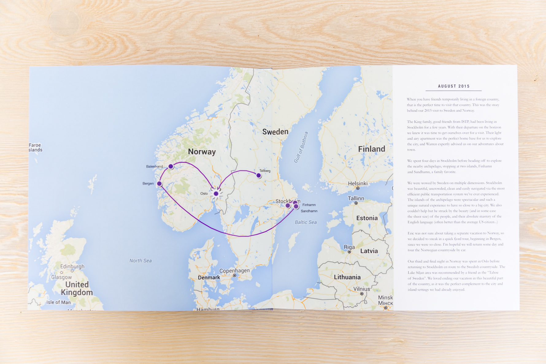 Document Your Travels | Sweden & Norway Vacation Photo Book | www.suzanneobrienstudio.com