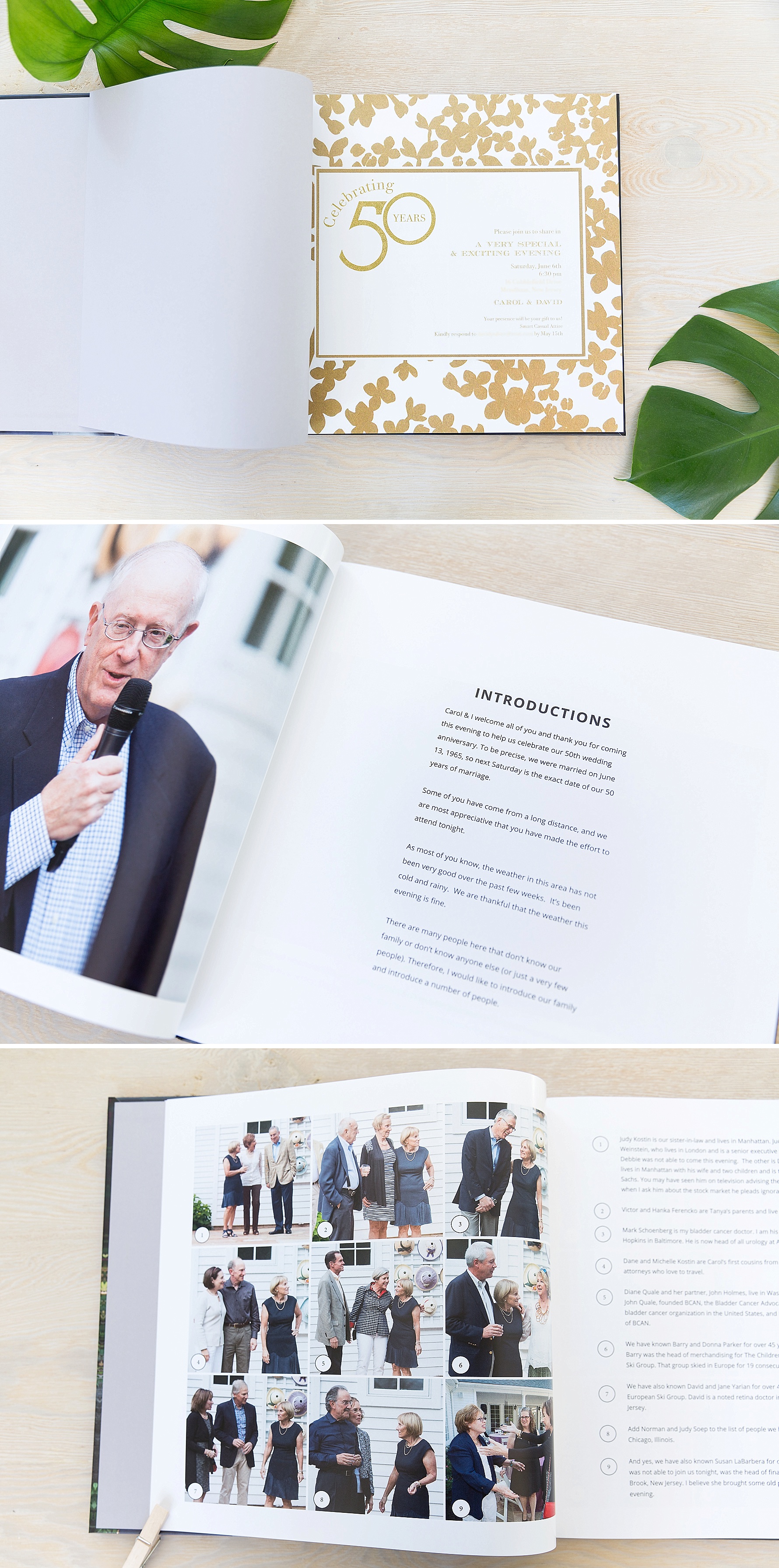 50th Wedding Anniversary Party Photo Book | suzanneobrienstudio.com