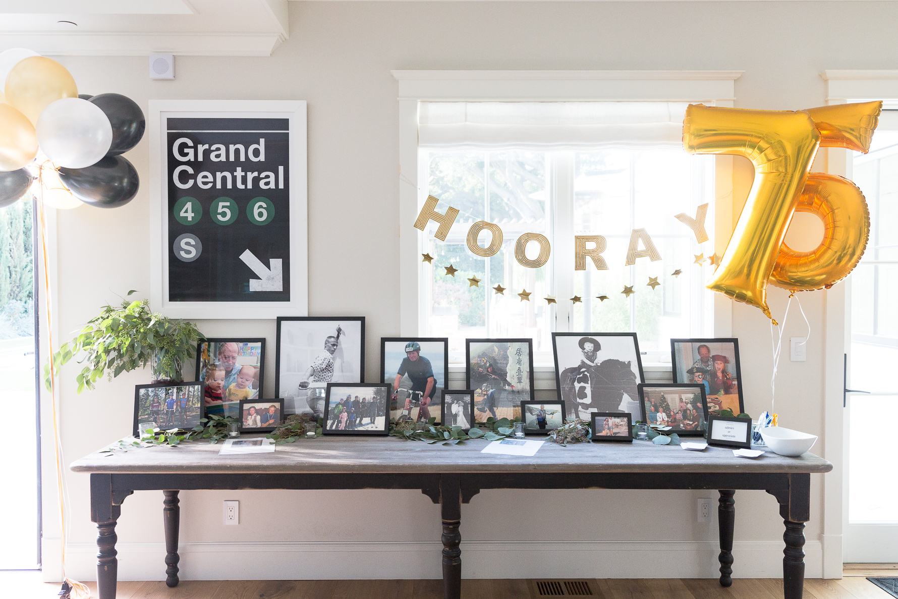 5 Easy Steps to A Party Photo Gallery Wall | suzanneobrienstudio.com