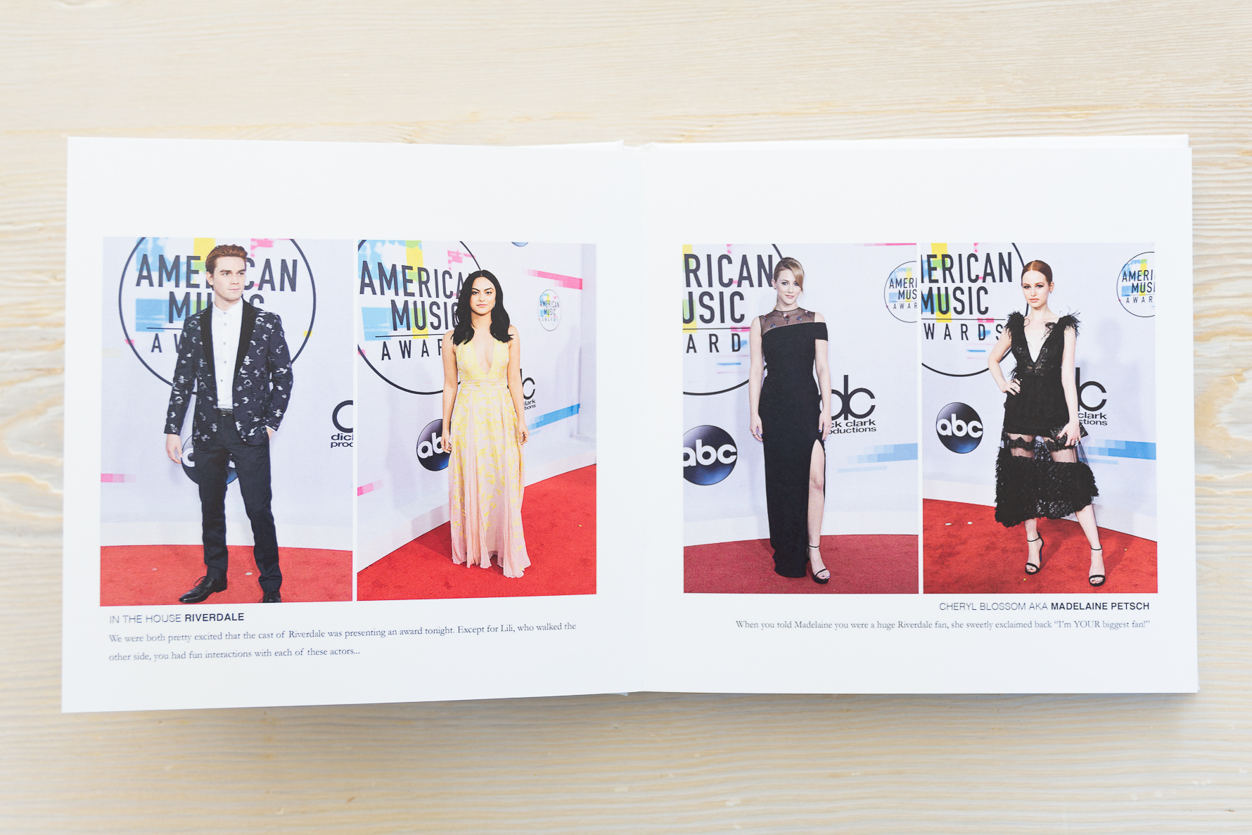 American Music Awards Photo Book | Documenting Special Experiences | suzanneobrienstudio.com
