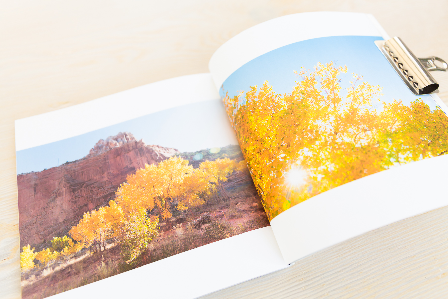 Celebrating the fall beauty of Utah in a custom designed photo book | suzanneobrienstudio.com