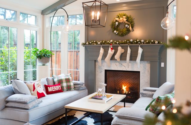 The stocking are hung by the chimney with care... | suzanneobrienstudio.com