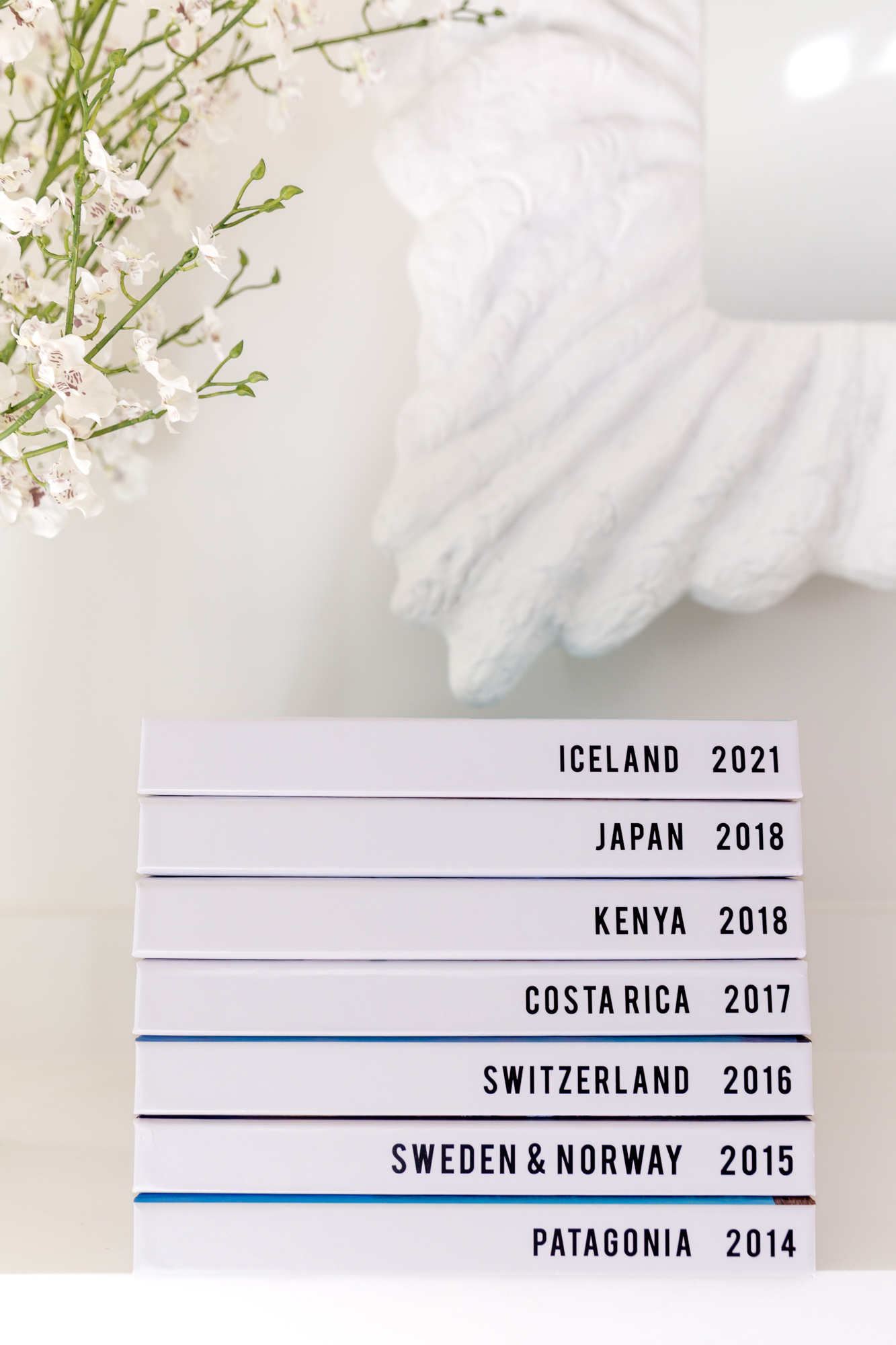 Travel Photo Books with Consistent Spines | suzanneobrienstudio.com