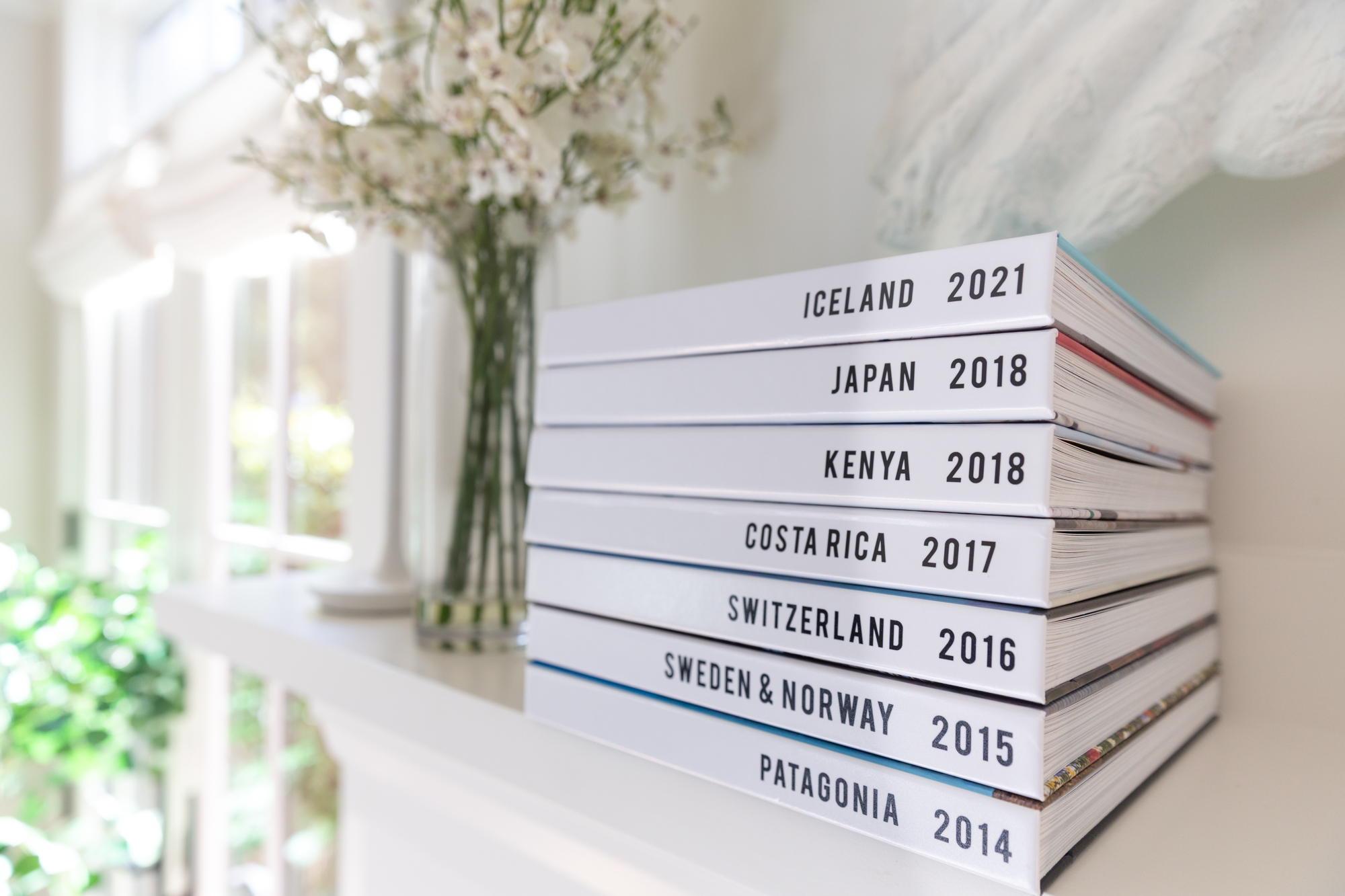 Travel Photo Books with Consistent Spines | suzanneobrienstudio.com